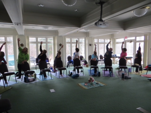 Indoor Chair Yoga Class