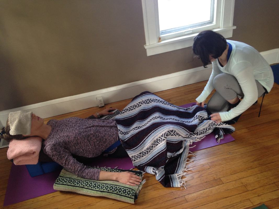 Restorative yoga trainee